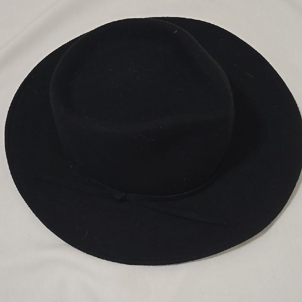 Michael Howard‎ Black Wide-Brimmed Fedora Hat